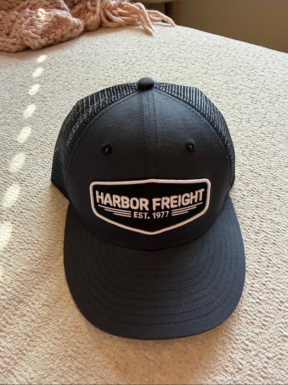 Black Trucker Hat - Classic Logo